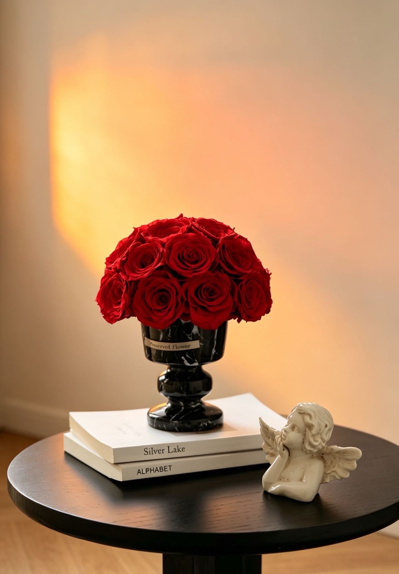 Travertine Preserved Flower Home Decor