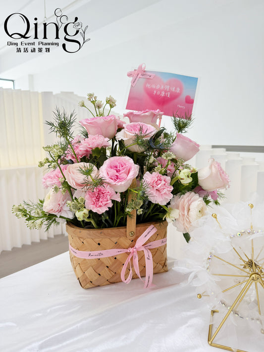Sweet Pink Bliss Basket (RBF 12)