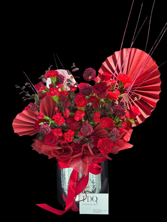 Crimson Glory RoundBox Table Flower (RBF21)