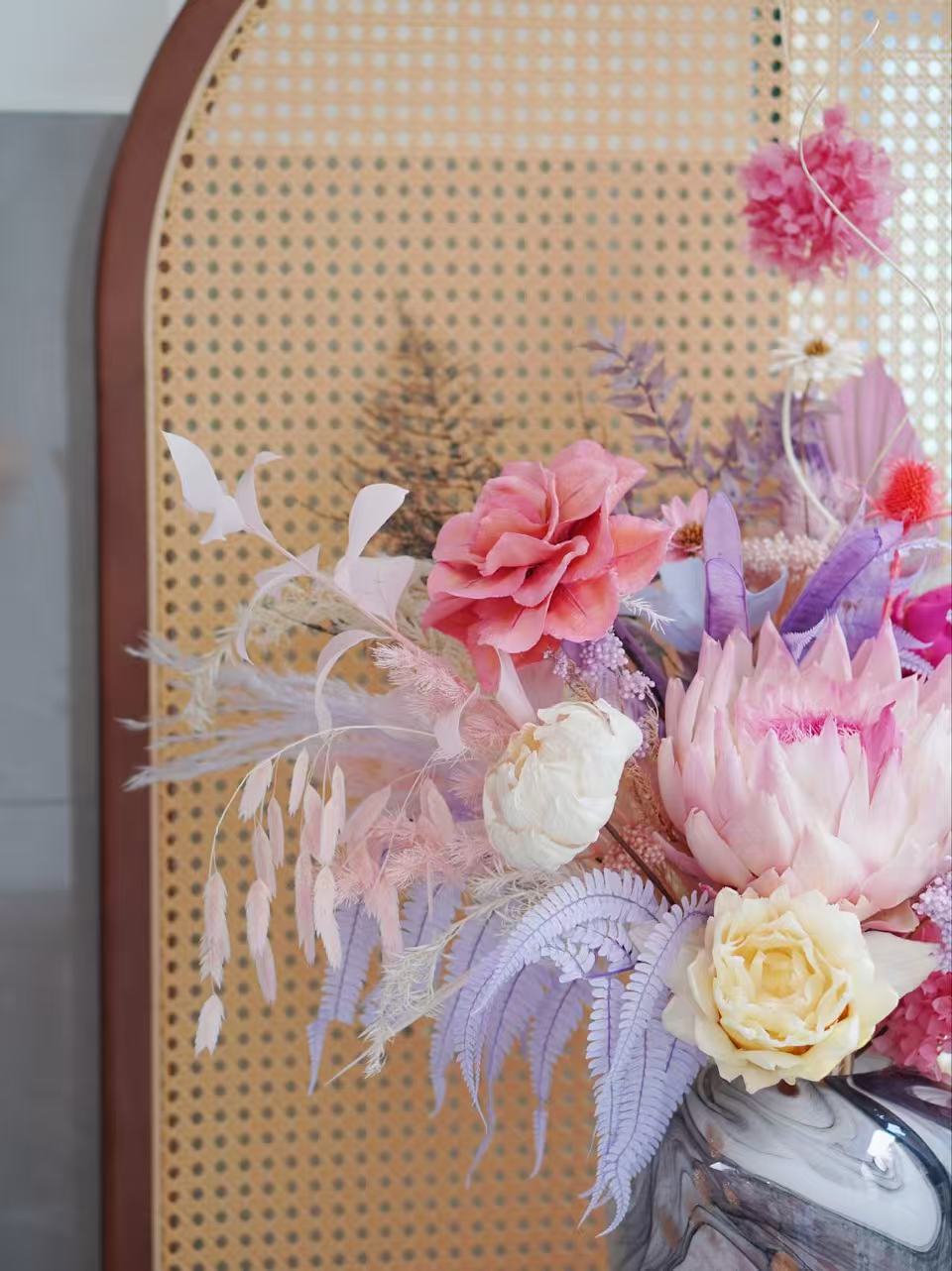 Pink Mist Rain Preserved Flower (PF 11)