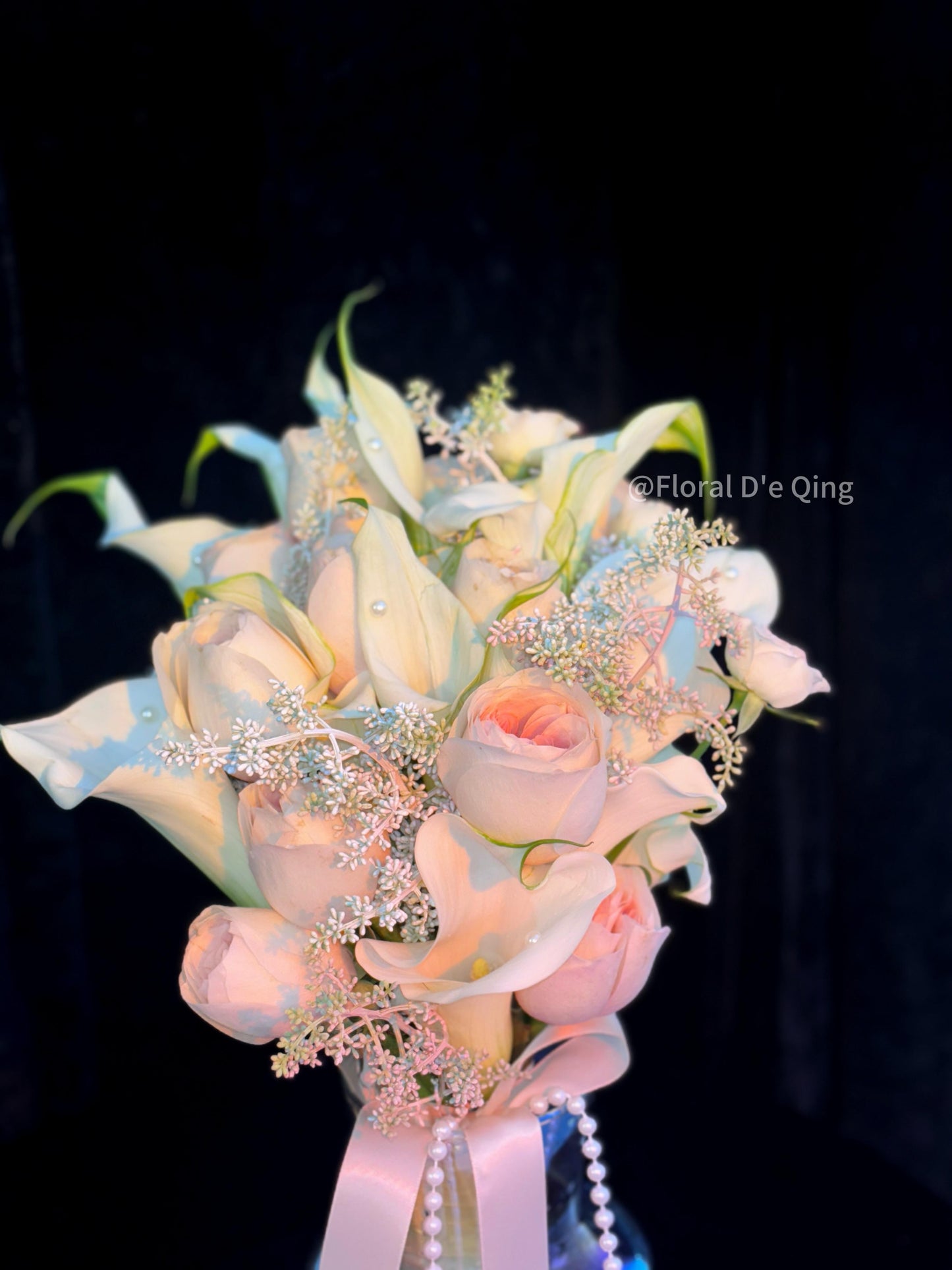 Pearl Blush Bridal Bouquet (HB 57)
