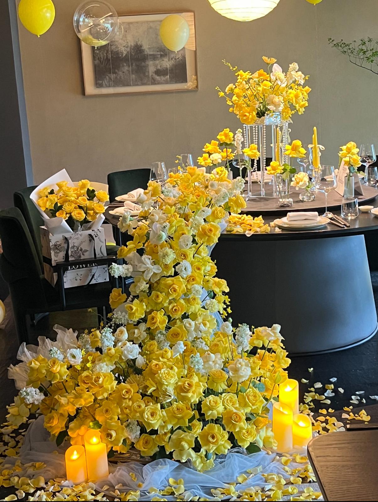 Fresh Flower Waterfall Decoration (FD 01)