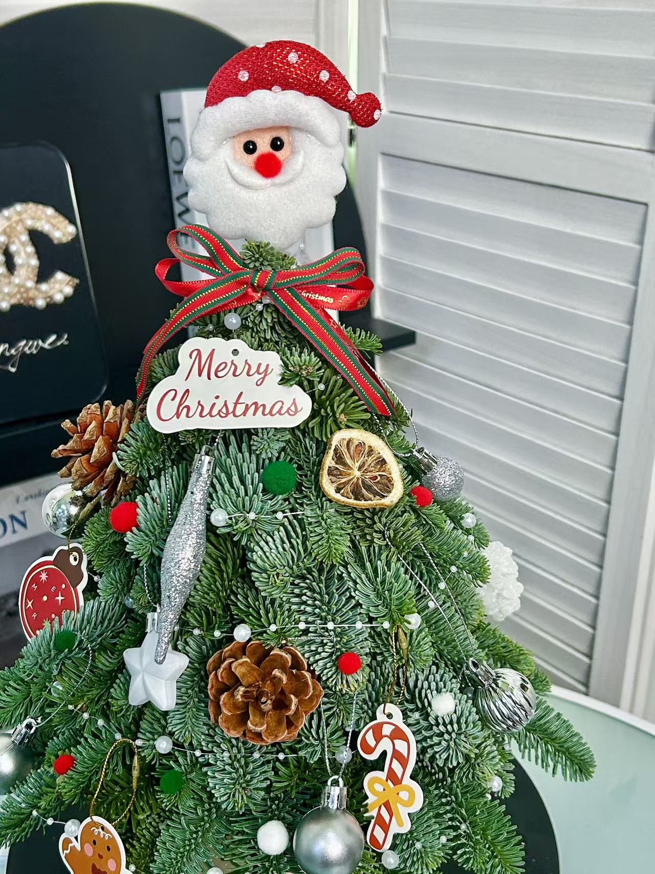 Mini Santa Christmas Tree