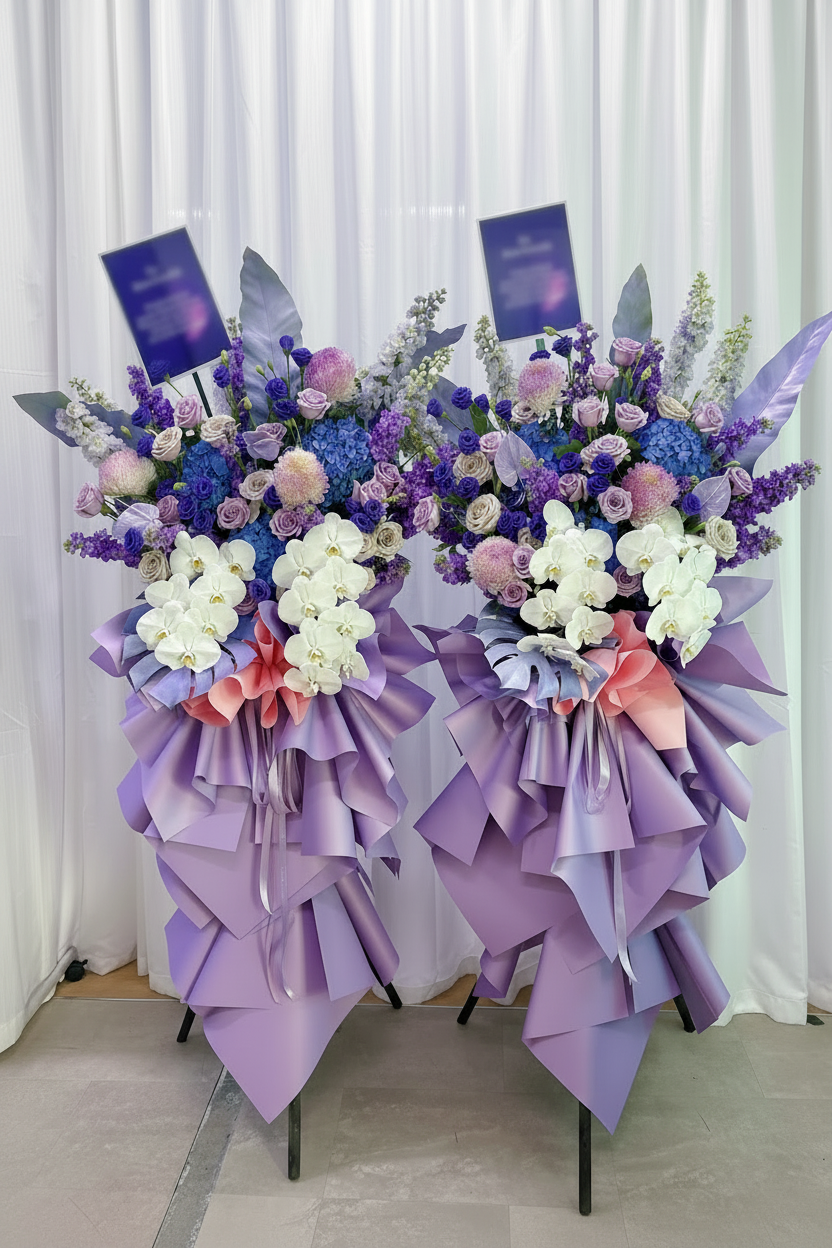 Flower Stand with Grey Floor
