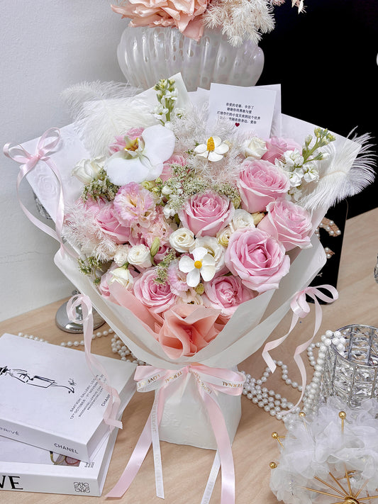Soft Fresh Pink Floral Bouquet