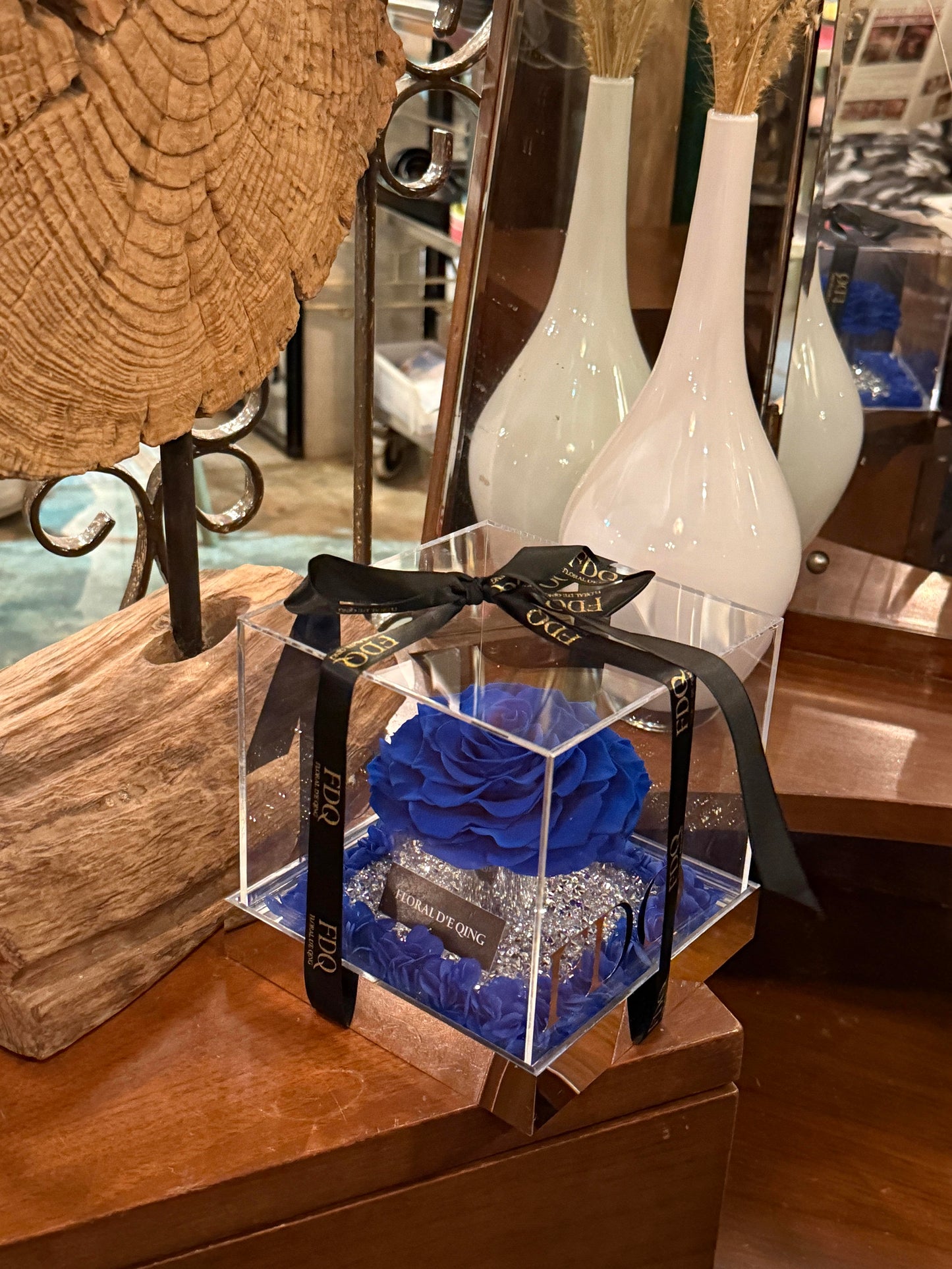 FDQ – Single Preserved Rose Acrylic Box