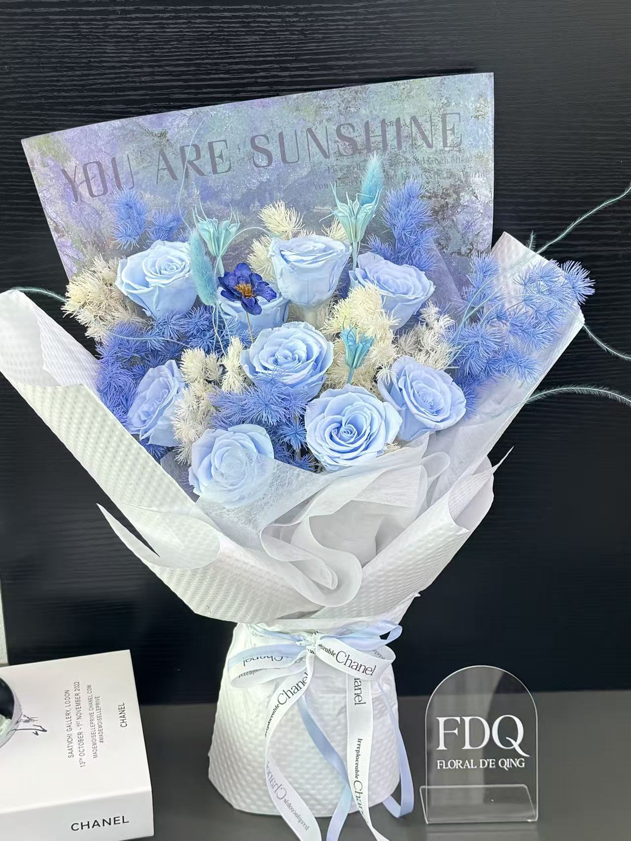 Blue series Preserved Flower Bouquet