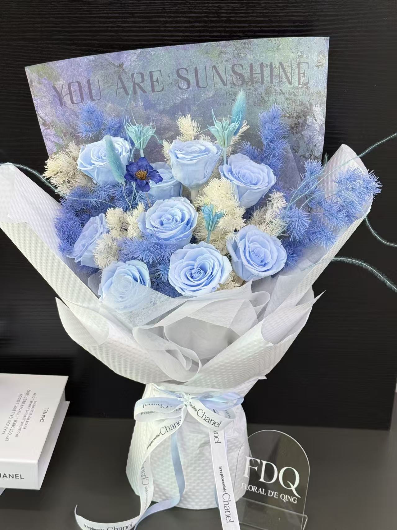 Blue series Preserved Flower Bouquet