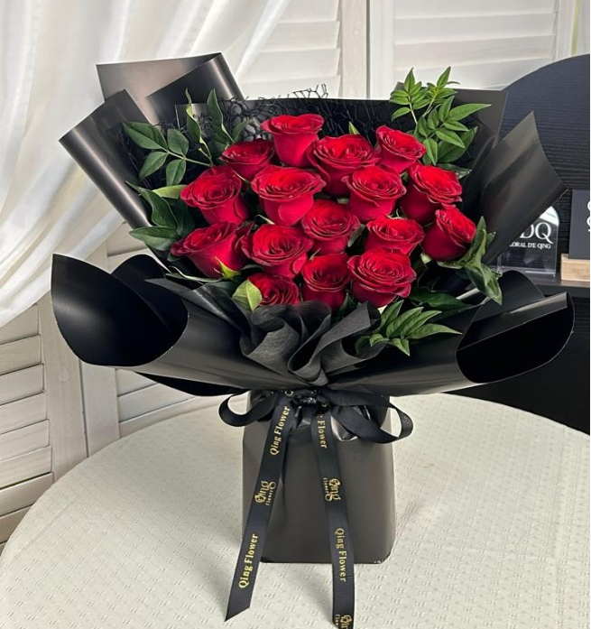 Velvet Flame Rose (HB 54)