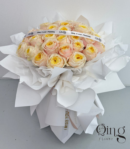 Soft Sunrise Rose Bouquet (HB 23)