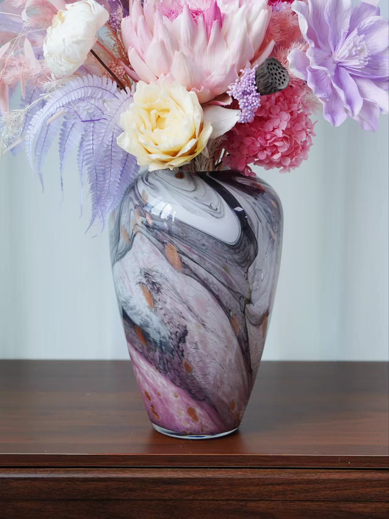 Pink Mist Rain Preserved Flower (PF 11)