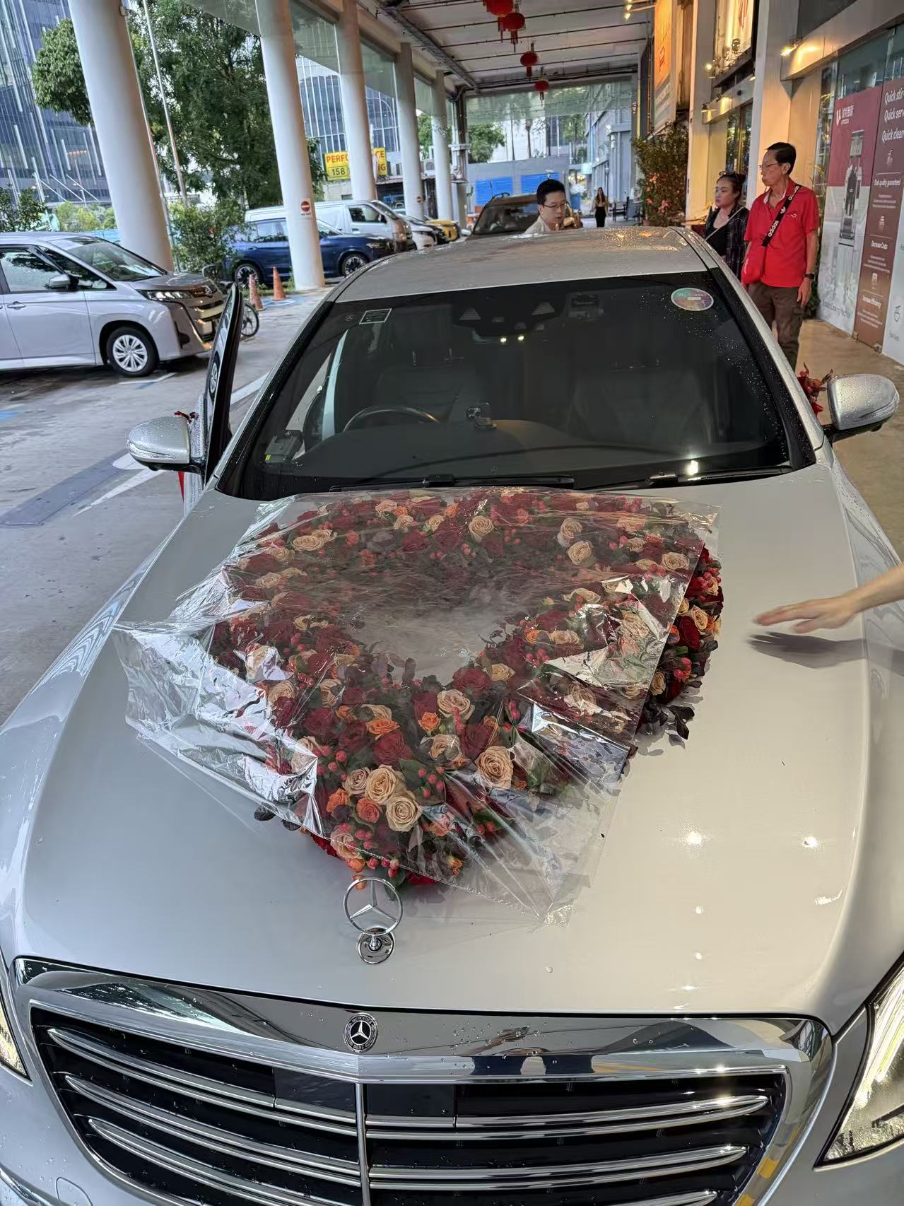 Heart of Love Car Floral Decoration (Wedding)
