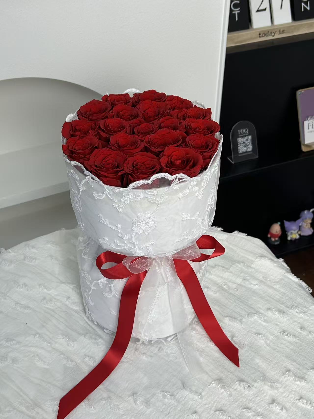 Eternal Scarlet Preserved Flower (18-20 roses)（PF 19)