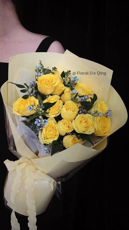 Lemon Sky Rose Bouquet (HB 51)