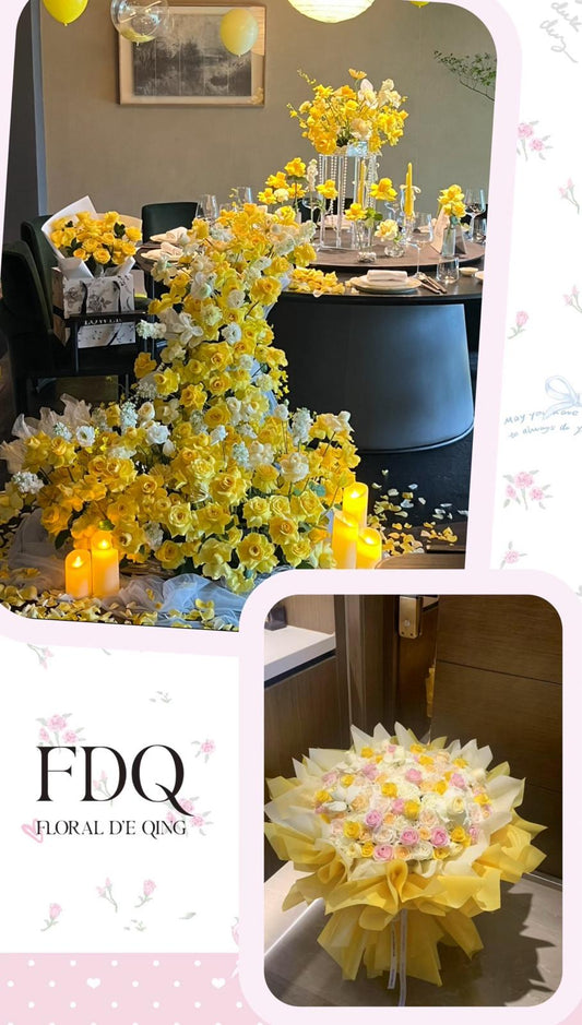 Fresh Flower Waterfall Decoration (FD 01)