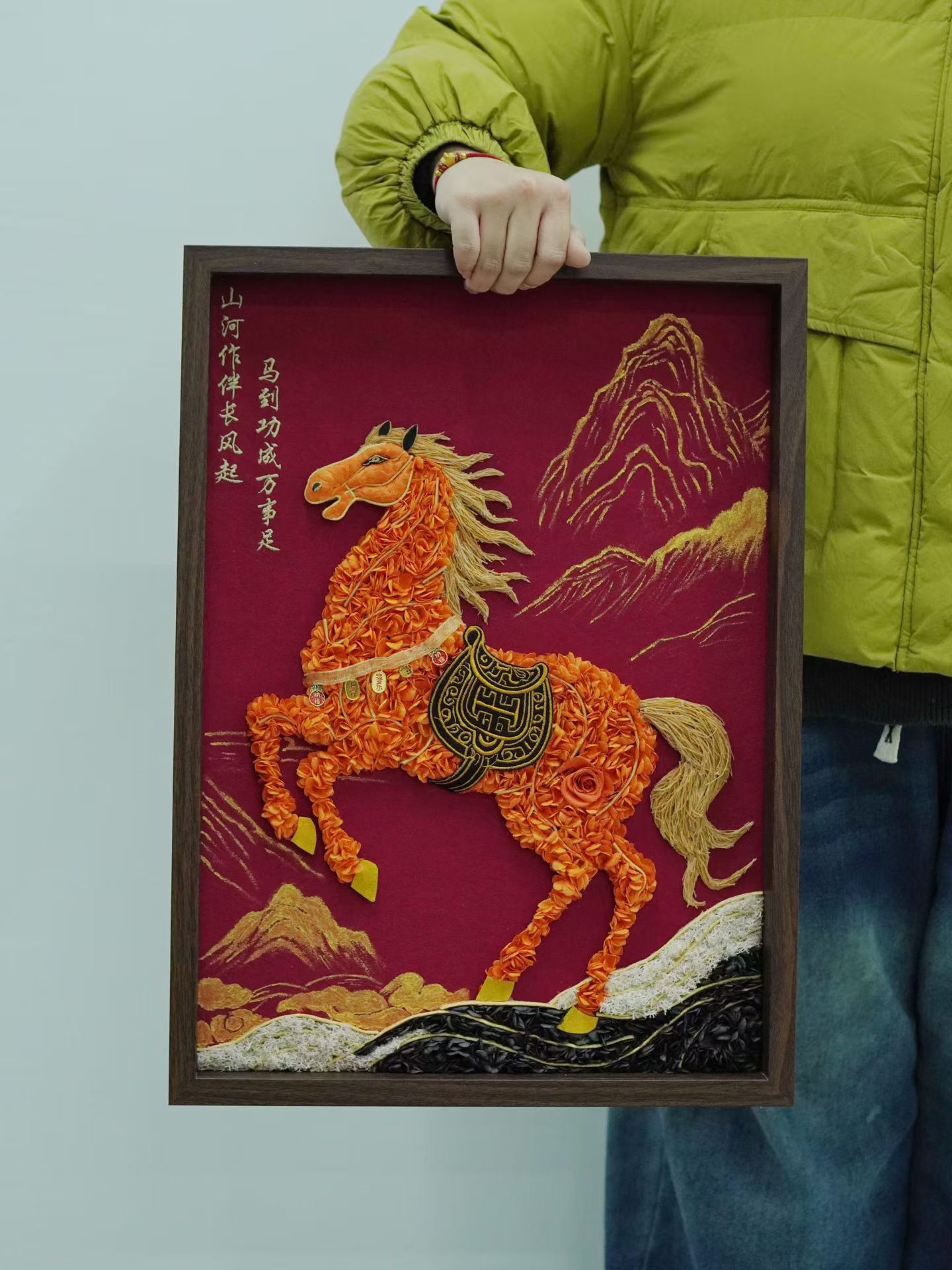 Horse Year Blessing Preserved Flower