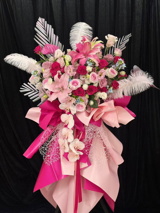 Magenta Grand Opening Flower Stand (KM 07)