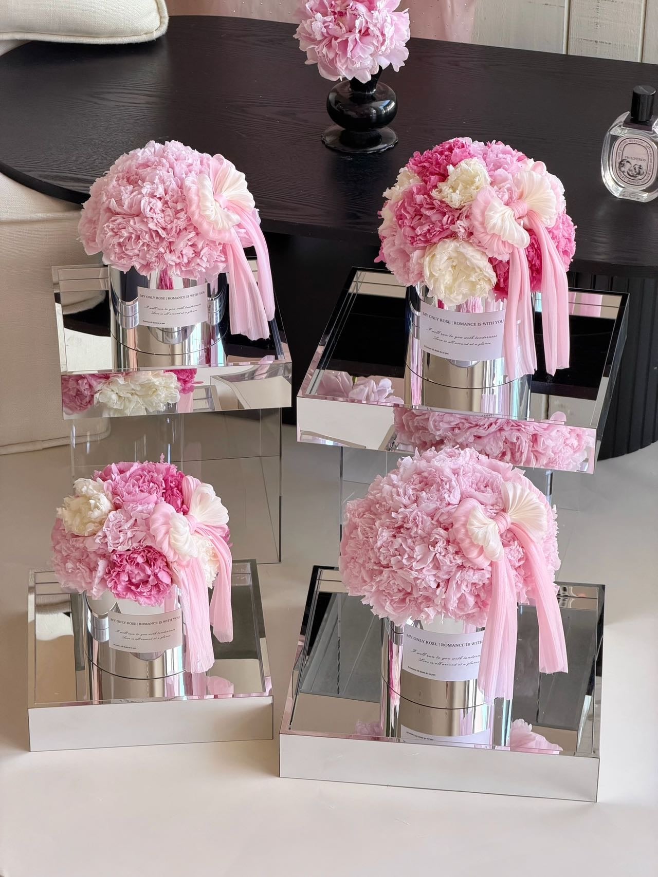 Preserved Peony Bucket Bouquet