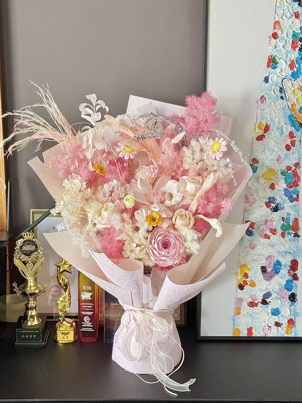 Spring Girl Preserved Flower Bouquet
